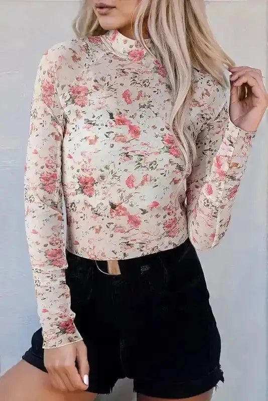 Blouses Floral Aura Mesh Blouse