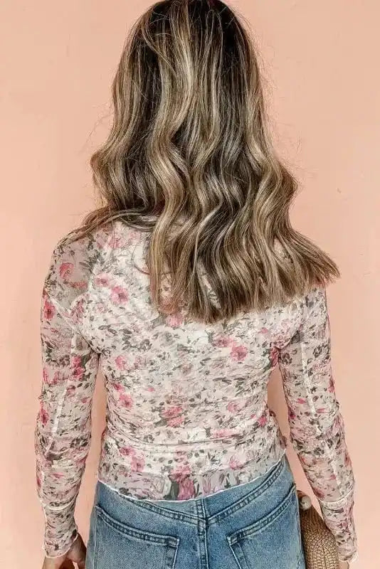 Blouses Floral Aura Mesh Blouse