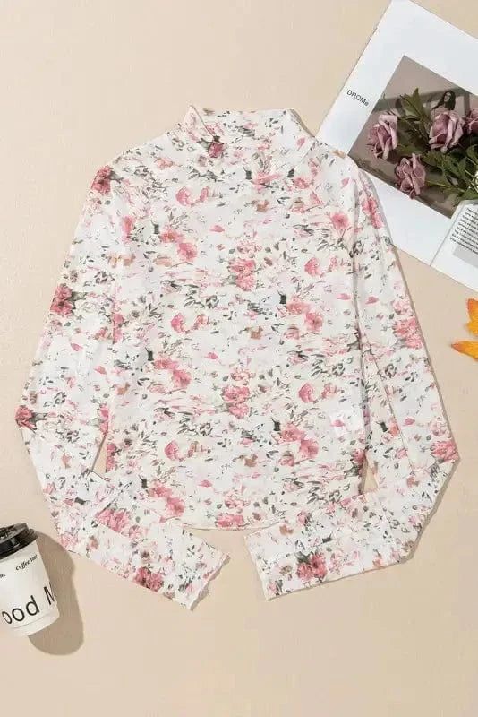 Blouses Floral Aura Mesh Blouse