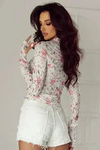 Blouses Floral Aura Mesh Blouse