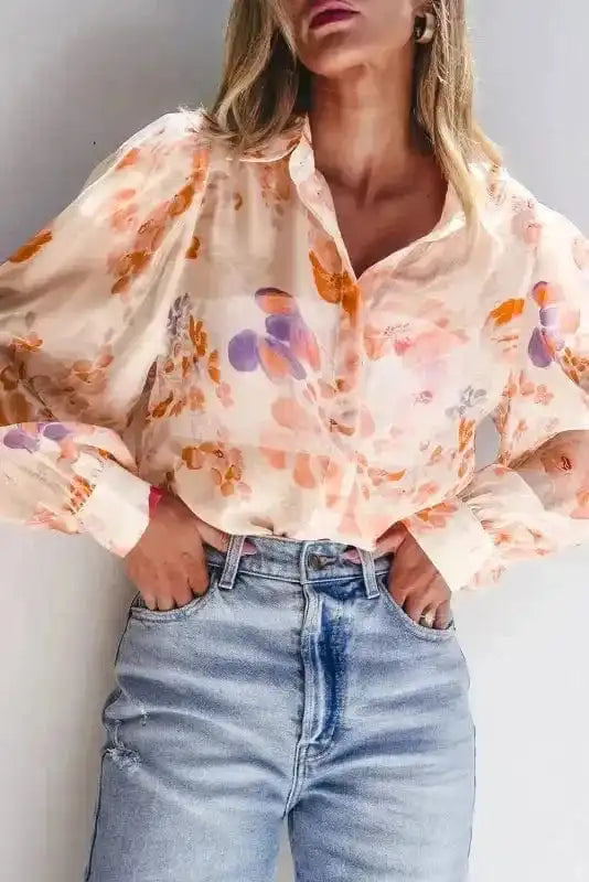 Blouses Floral Drift Oversized Blouse