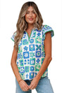 Blouses Floral Fusion Flutter Blouse