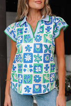 Blouses Floral Fusion Flutter Blouse
