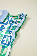 Blouses Floral Fusion Flutter Blouse