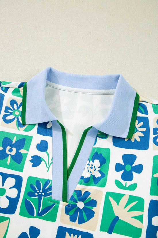 Blouses Floral Fusion Flutter Blouse