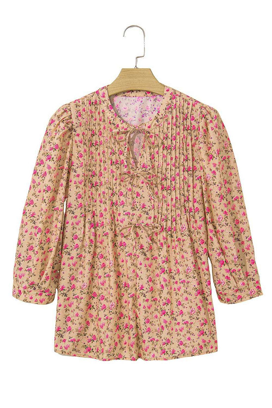 Blouses Floral Half Sleeve Blouse Top – Women’s Boho Casual Printed Blouse