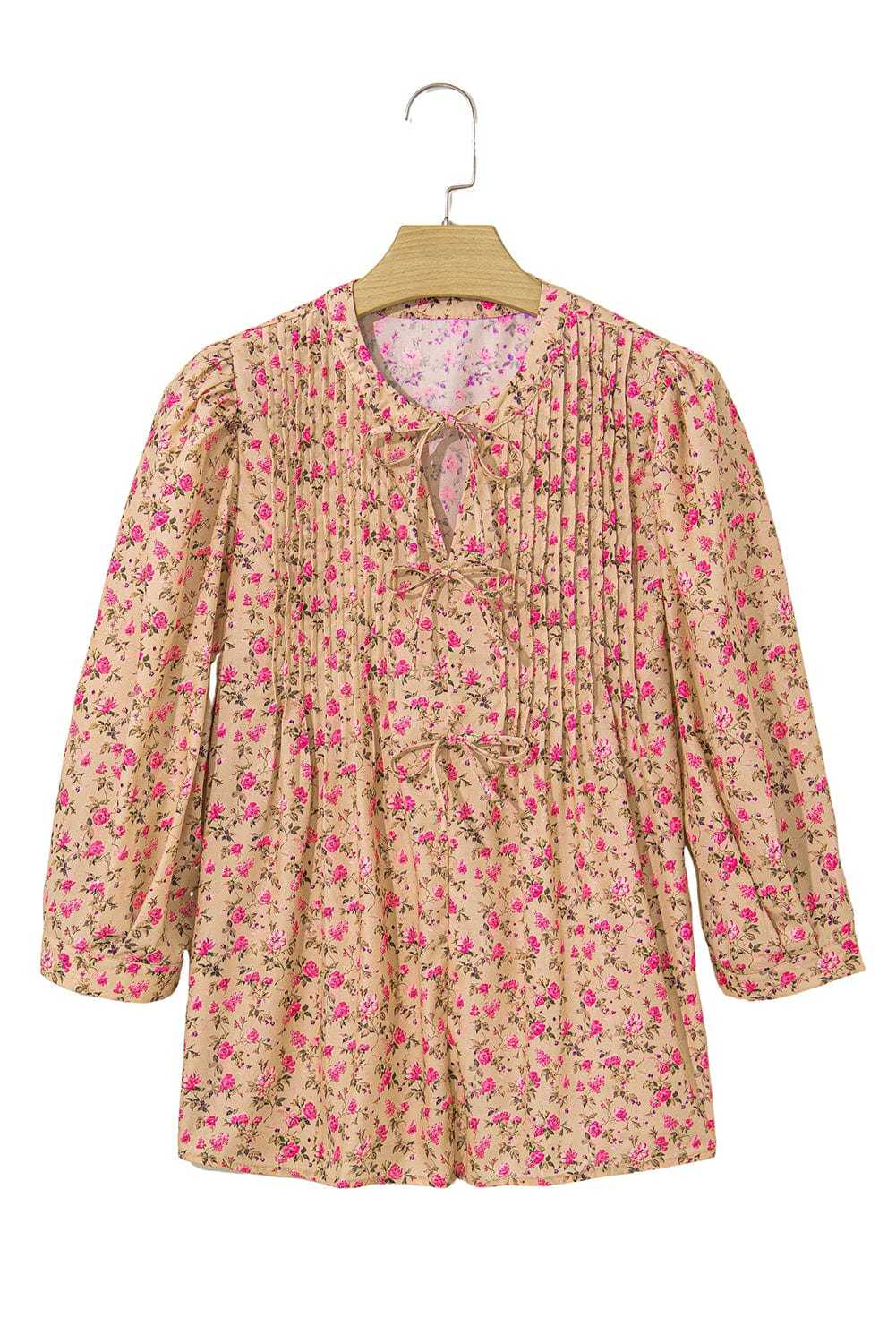 Blouses Floral Half Sleeve Blouse Top – Women’s Boho Casual Printed Blouse