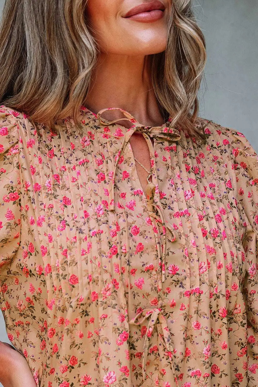 Blouses Floral Half Sleeve Blouse Top – Women’s Boho Casual Printed Blouse