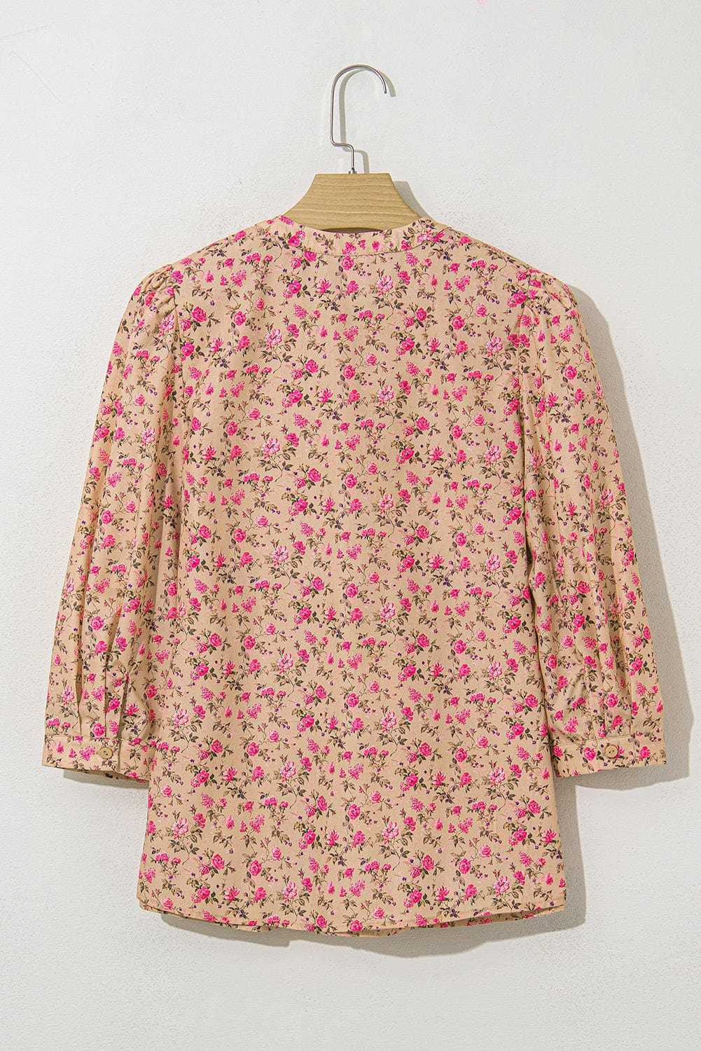 Blouses Floral Half Sleeve Blouse Top – Women’s Boho Casual Printed Blouse