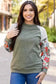 Blouses Floral Mosaic Ribbed Blouse