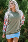 Blouses Floral Mosaic Ribbed Blouse