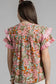 Blouses Floral Tiered Ruffle Blouse – Elegant & Lightweight Ruffled Sleeve Top