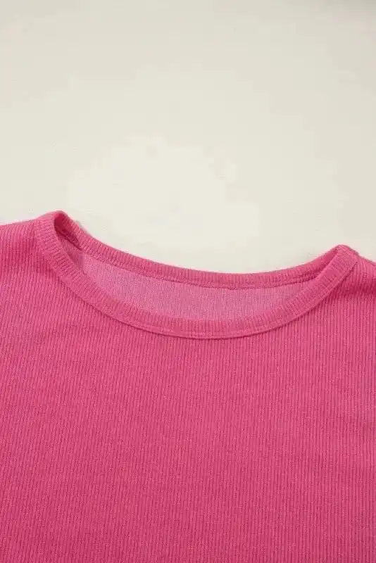 Blouses Garden Glam Ribbed Top