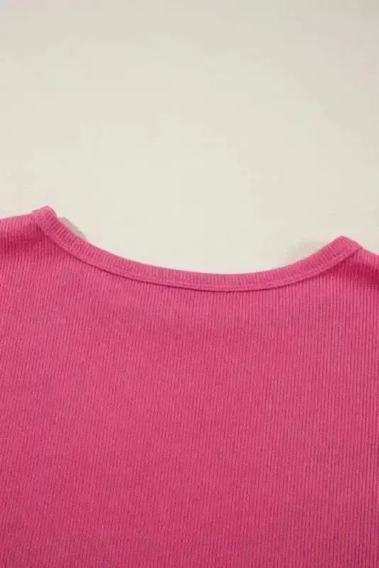 Blouses Garden Glam Ribbed Top
