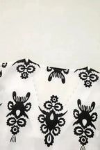 Blouses Geometric Glamour Quarter-Sleeve Top