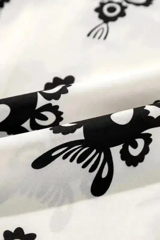 Blouses Geometric Glamour Quarter-Sleeve Top