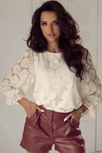 Blouses Jacquard Bloom Blouse