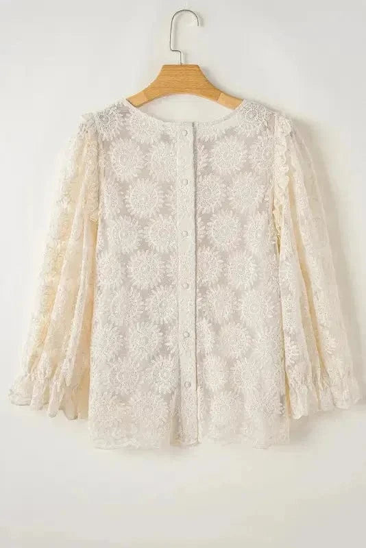 Blouses Jacquard Bloom Blouse