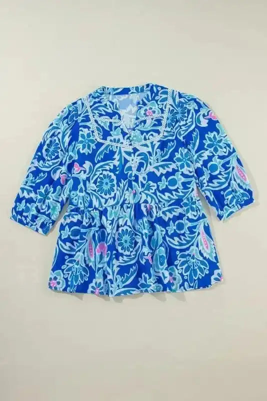 Blouses Lace & Petals Bracelet Sleeve Blouse