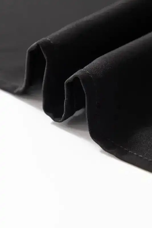 Blouses Lace Sleeves Blouse - Black