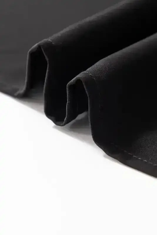 Blouses Lace Sleeves Blouse - Black