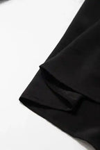 Blouses Lace Sleeves Blouse - Black