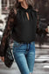 Blouses Lace Sleeves Blouse - Black