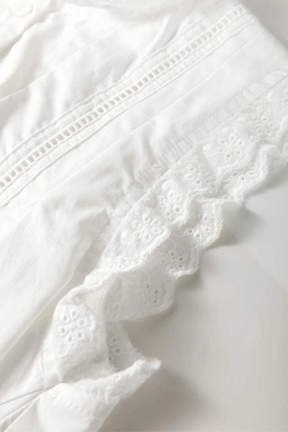 Blouses Lace Whisper Buttoned Blouse