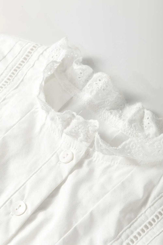 Blouses Lace Whisper Buttoned Blouse