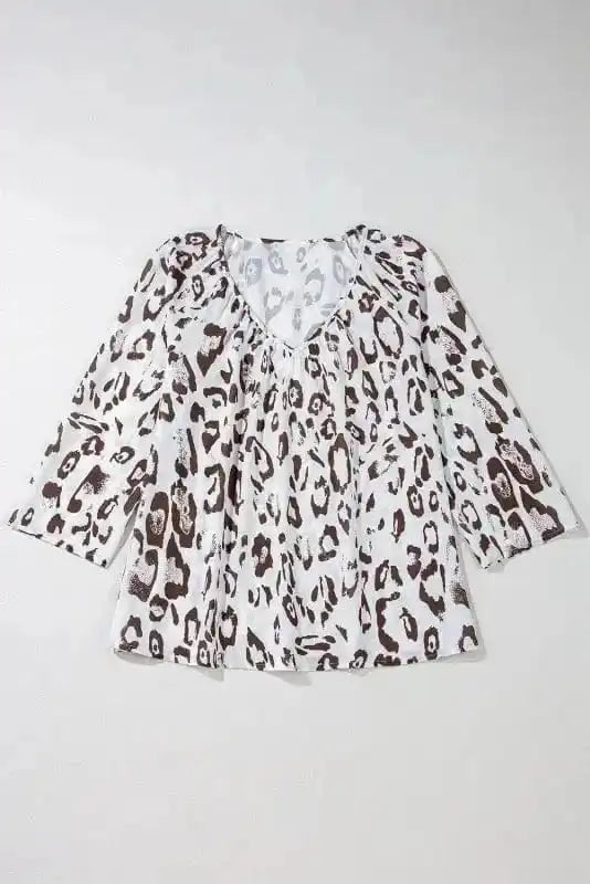 Blouses Leopard Luxe Accent Blouse