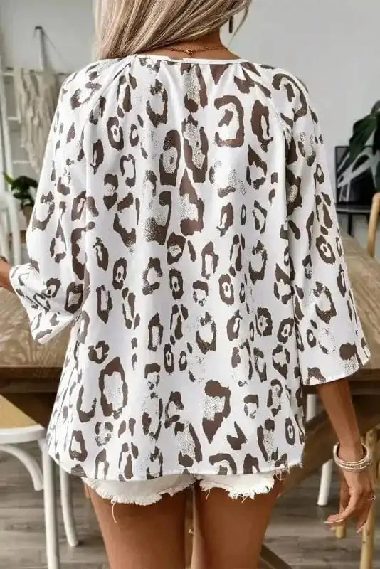Blouses Leopard Luxe Accent Blouse