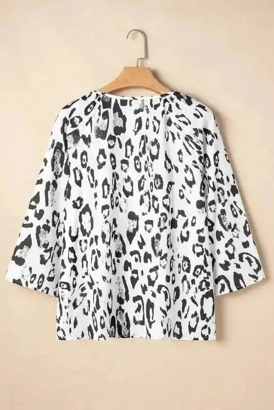 Blouses Leopard Luxe Accent Blouse