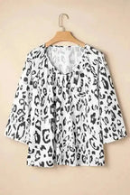 Blouses Leopard Luxe Accent Blouse