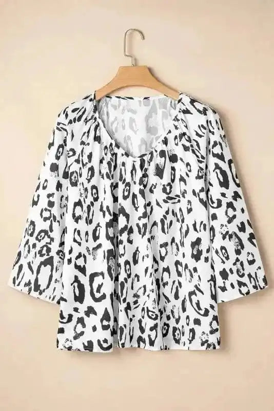 Blouses Leopard Luxe Accent Blouse