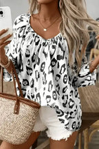 Blouses Leopard Luxe Accent Blouse