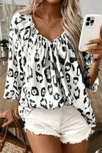 Blouses Leopard Luxe Accent Blouse