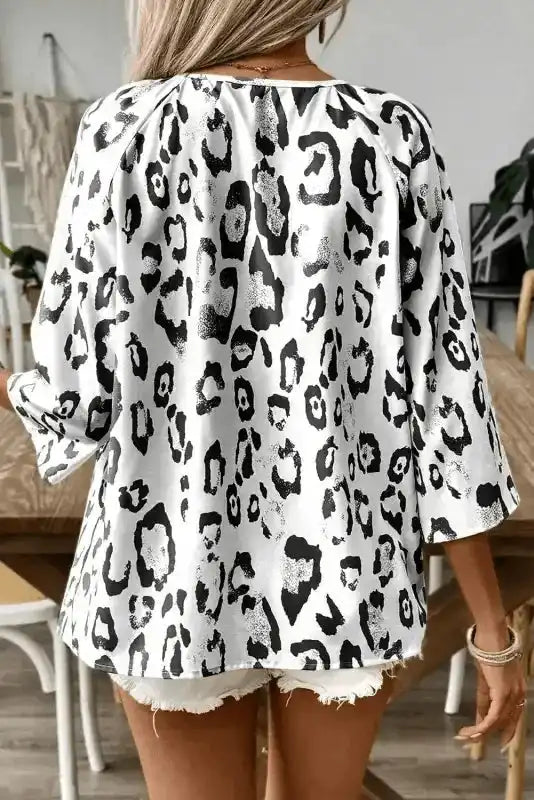 Blouses Leopard Luxe Accent Blouse