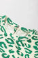 Blouses Leopard Print Mock Neck Puff Sleeve Top