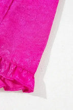 Blouses Metallic Frilled Babydoll Blouse