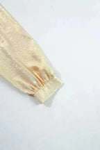 Blouses Metallic Velvet Babydoll Blouse