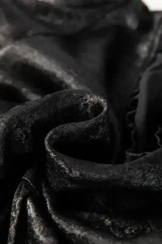 Blouses Metallic Velvet Babydoll Blouse