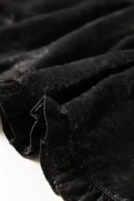 Blouses Metallic Velvet Babydoll Blouse