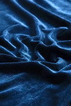 Blouses Mock Velvet Blouse - Puff Sleeve