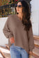 Blouses Modern Slouch Waffle Knit Blouse - Coffee