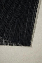 Blouses Noir Dot Lace Illusion Blouse