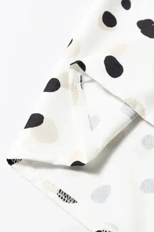 Blouses Polka Charm V-Neck Blouse