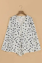 Blouses Polka Charm V-Neck Blouse
