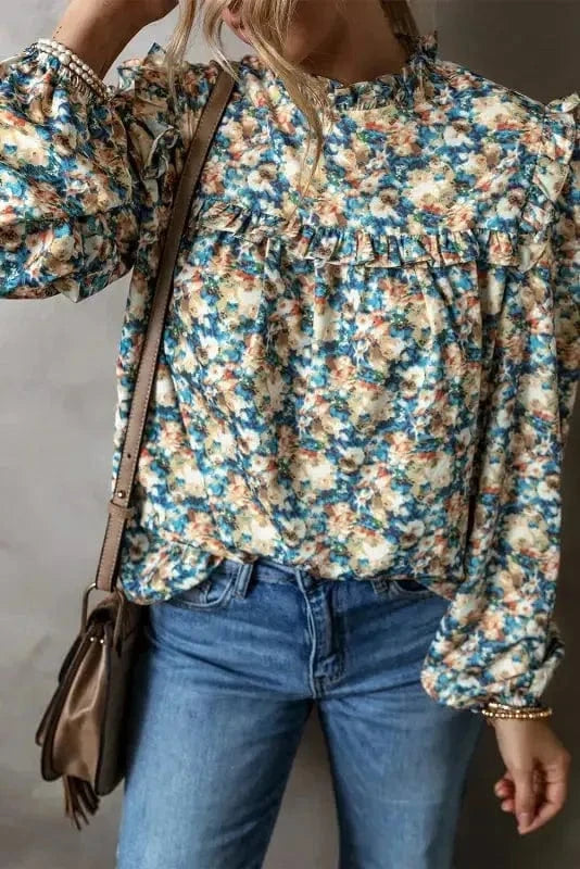 Blouses Puff Sleeve Petals Blouse