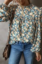 Blouses Puff Sleeve Petals Blouse