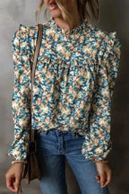 Blouses Puff Sleeve Petals Blouse